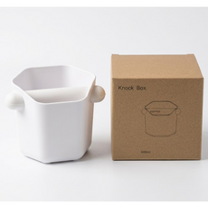 헥사곤 육각 커피퍽 찌꺼기 넉박스, 1개, 화이트