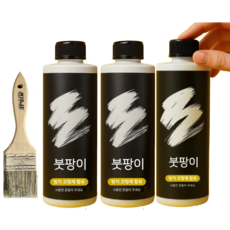 코리아크린업켐 붓팡이 업소용 실내 화장실 베란다 창고 벽지 원룸 자취방 곰팡이 제거제 붓증정, 3개, 500g