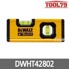 디월트 미니 자석 수평기 DWHT42802 6인치, 1개