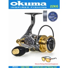 Okuma 모든 금속 낚시 15KG12 1BB 전원 회전 수역에 스풀1000 5000, 6000의 시리즈