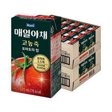 매일야채 고농축 토마토의 힘, 125ml, 48개