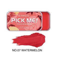 립글로스 O.TW O.O.O.O.O.O.O.O.O.O. 멀티 메이크업 팔레트 페이스 아이섀도우 립스틱 블러쉬 경량 매트 립 틴트 내추럴 3 인 1, 1개, 07 07