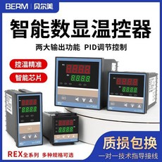 【開發票/統編】REX-C100 溫控器 - 數位顯示智慧全自動PID溫控儀表, 1個, 短c100 k 無報警固態輸出v*dnx