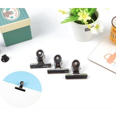 문서 클립 철제 집게형 3개 세트