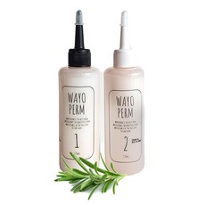 와요 냄새없는 무알칼리 파마약 저자극 미용실 펌제 1제 2제 각 170ml 부드러운 웨이브 파마약, 1개