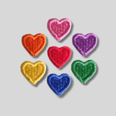 미니 하트 와펜 열접착와펜 패치 DIY