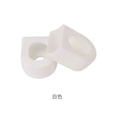HASSNS MTB 슬리브 통합 PE 산악 연결로드 실리콘 캔들 보호대 자전거 크랭크, a pair of white, 한개옵션1