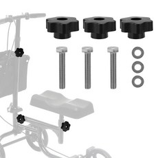 무릎 보행기 핸들 높이 스쿠터 길이 조절 교체 부품을 YIBEICO 3PCS 조정 노브, 1개