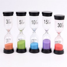 마마스토어 유리 모래시계 시간훈련시계, 5분