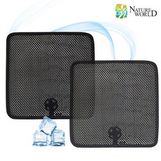 에코힐 국산 3D매쉬 차량 여름시트커버 통풍시트 자동차 운전석 시트커버 쿨여름 쿨시트 통풍방석 매쉬방석 여름방석 카시트커버 쿨썸방석, 12_리얼블랙방석(2장), 1개