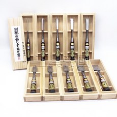 工具帝國 日本製 五百藏作 墨流 紫檀柄 追入鑿 木盒 3-36MM 安來白紙鋼, 紫檀柄墨流追入鑿 3MM