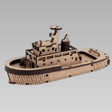 영공방 영플래닛 CM917 터그보트 모형완구 목재모형, 본상품