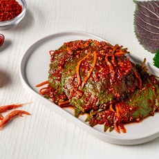 레브 국내산 전라도 맛있게 매콤한 땡초 깻잎김치 깻잎장아찌, 1개, 500g