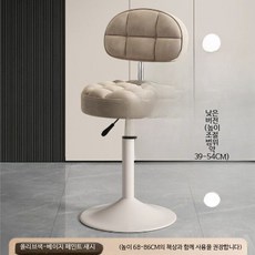높이조절 등받이 홈바의자 인테리어 스탠드바의자, 1개, 낮은형올리브-도장38.5cm-내마모성가죽