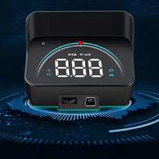 YJY몰 시야방해없는 자동차 HUD 헤드업 디스플레이 자동밝기조절 OBD타입 차량정보, 3S-M8
