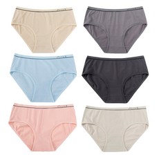 Revenir 青少年棉質彈性內褲 6件組