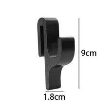 드릴 필요 없는 샤워 도어 훅 강력한 그립 6mm 유리 무나사 장착 욕실 수건 로브 견고한 액세서리, 02 Black, 02 3 PCS