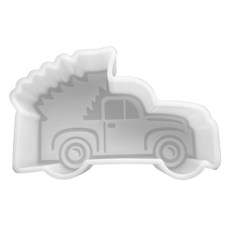 크리스마스 트럭 나무 실리콘 프레시 몰드 | 너비 12.7cm(5인치) x 길이 7.6cm(3인치) x 깊이 2.5cm(1인치) | 프레시용 실리콘 몰드 에폭시용 실리콘 몰드, 크리스마스 트럭 나무 실리콘 프레시 몰드 | 너비 12