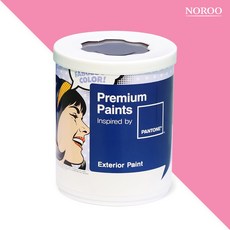노루페인트 팬톤 외부용 실외 저광 페인트 1L, 15-2216 Sachet Pink, 1개