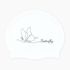 XBL-5293 버터플라이 실리콘 링클 수모, 1개, WHT