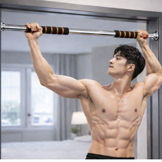 모던루트 스펀지 그립 철봉, 블랙 + 오렌지