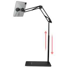 모가비 초강력 맥세이프 태블릿 침대 거치대 더블 자력 폰 아이패드 갤럭시탭 올인원, 1세트, 블랙, MOG-181