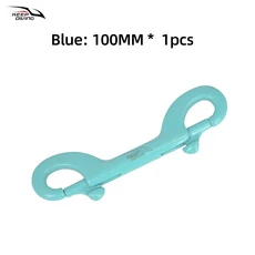 1PCS KEEP DIVING 스테인레스 스틸 스쿠버 다이빙 장비용 더블 엔드 후크 액세서리 BCD Chioce 볼트 Quick, 01 Blue 100MM 1PCS