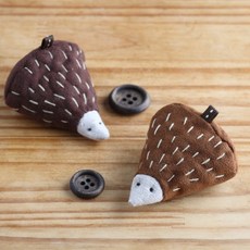 [DIY키트 패키지] (실 바늘포함) (커플) 밤도치인형만들기 인형 만들기 커플인형 손바느질인형 패치워크 인형, 1개