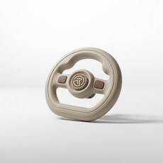 [누비앤타보] 아기 유아 자동차 핸들 운전놀이 장난감 다양한 유아용품에 장착가능 악세서리, 운전놀이 핸들-베이지, 1개