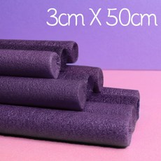 뮤즈 백업 스티로폼막대 3cmx50cm 10컬러 / 빽업 가래떡스펀지 스펀지막대, 1세트, 갈색10개