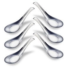 Cionyce 수프 스푼 거울 광택 마감의 스테인리스 스틸로 제작된 중국 - 완탕 부용 디저트 시리얼 라면 만두에 적합