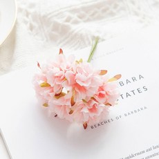 가정용 인공 꽃 크리스마스 장식 스크랩북 웨딩 장식 화환 DIY 선물 사탕 상자 실크 카네이션 18, 18 Pieces, 샴페인