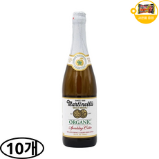 마르티넬리 골드 메달 오가닉 스파클링 사이다 사은품 추가증정, 10개, 750ml