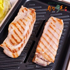 [문경쑥돈] 1등급이상 생삼겹살 덩어리(수육/캠핑숯불구이용), 2개, 500g