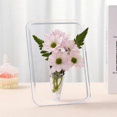 투명 아크릴 액자형 꽃병 프레임 화병 인테리어 S13383