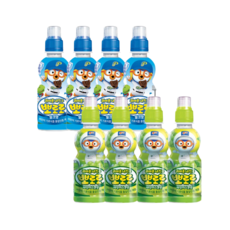 팔도 뽀로로 어린이음료 밀크맛4개 샤인머스캣4개, 3개, 235ml