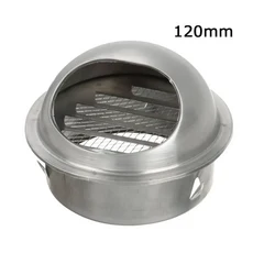 304 Stainless Steel Wall Ceiling Air Vent Ducting Ventilation Exhaust Grille Cover Outlet Heating Co, 02 120mm, 02 120mm