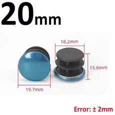 스테인레스 스틸 라운드 튜브 파이프 플러그 삽입 엔드 미끄럼 방지 먼지 커버 가구 다리 블랭킹 16MM 60MM, 20mm