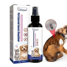 애완 동물 강아지 고양이 안티 벼룩 방울 100ml 살충제 이가 곤충 제거제 스프레이 진드기 농축 포뮬러