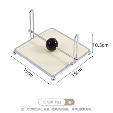 不鏽鋼 餐巾紙架 中古風方形立式餐桌紙巾座, 1個, 凹形 奶白闆, 奶白