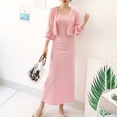 Funny girls 連帽外套吊帶連身裙組