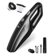 강력한 흡입력을 갖춘 휴대용 충전식 및 미니 SERVO마스터 진공청소기 세차 가능한 헤파 필터 자동차 홈 오 반려동물 털용 경량 청소기