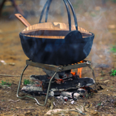 오세비 버너 받침대 접이식 캠핑용 거치대, 1개
