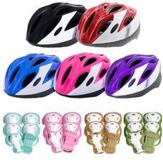 휠러스 아동용 헬멧 보호대 세트 상품 인라인보호대 아동보호대 아동헬멧, 사총사헬멧-블루, 스마트보호대-베이지L, 1개