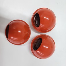 [재고확보 당일출고] 국산 투구형후드캡 주황색 스텐외벽환기캡 50파이 원형환기캡, 1개