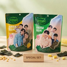 비비고칩 오리지널 김스낵 40g 2개 + 스위트콘 김스낵 40g 2개