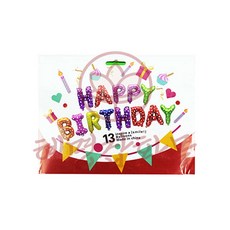 레인보우 생일축하 풍선 혜명마트