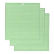 교체 커팅 매트 미끄럼 방지 그리드 실루엣 카메오 머신 익스플로러 플로터 호환, 색상: 3. GR 12x12in 3PCS