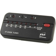 ET 2009 검정색 플라스틱 전자 자동 튜너 기타 베이스용 2373040, ET 2009 검정색 플라스틱 전자 자동 튜너 기타 베
