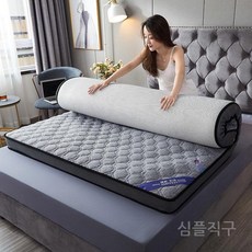 허리디스크매트리스 기숙사 허리 퀸 손님용 더블 단단한 토퍼 자취 사이즈 소프트 수면 원룸 라텍스, 1800mmx2000mm, F. 다크그레이 10CM